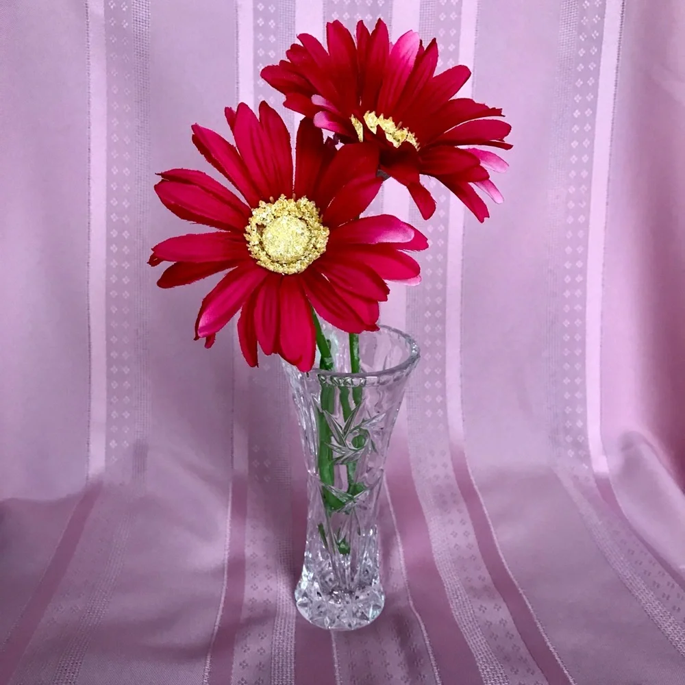 Lenox Fine Crystal Vases set of 2 - Picture 4 of 10